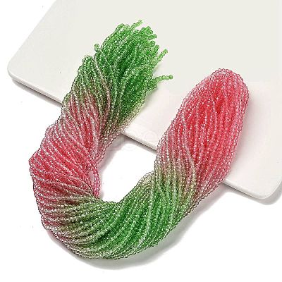 Transparent Painted Glass Beads Strands DGLA-A034-T3mm-A18-1