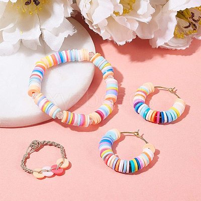 Handmade Polymer Clay Beads CLAY-R067-4.0mm-29-1