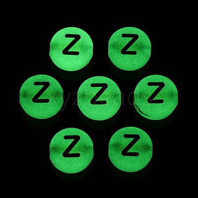 Luminous Frosted Acrylic Beads FACR-T008-02Z-1