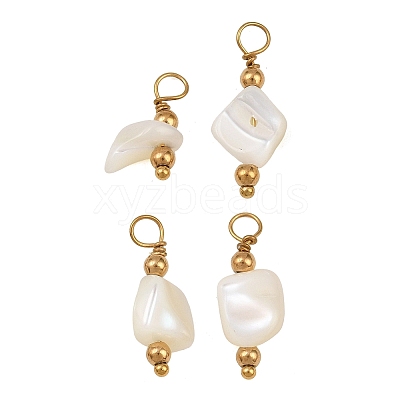 Natural Freshwater Shell Pendants SH-CBA5EEC-11G-1