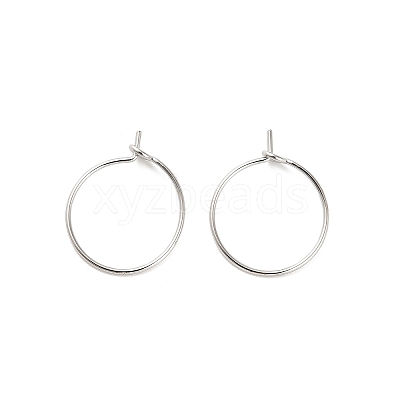 Brass Hoop Earring Findings LS-KK-R112-038A-1