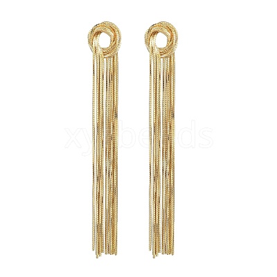 Brass Stud Earrings for Women EJEW-U050-01G-1