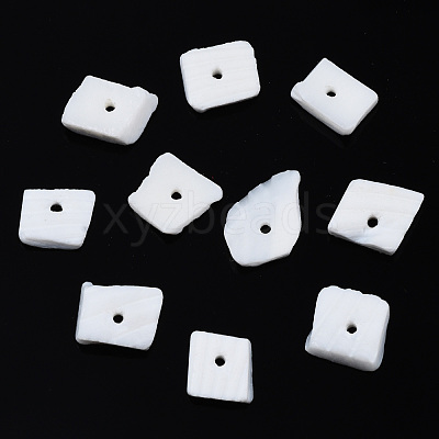 Natural White Shell Beads Strands SSHEL-S266-029-1