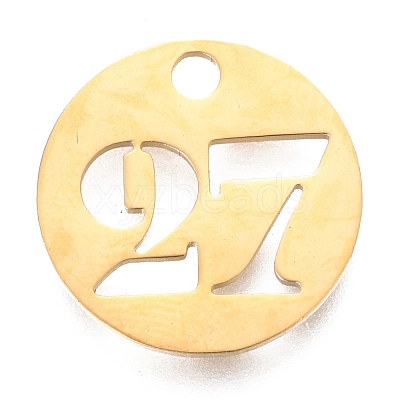 304 Stainless Steel Pendants STAS-F233-27-G-1