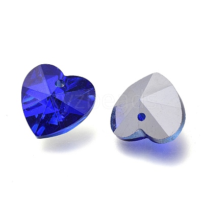 Electroplate Glass Charms RGLA-L026-B-1