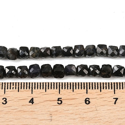 Natural Iolite Beads Strands G-B171-A03-4x4mm-1
