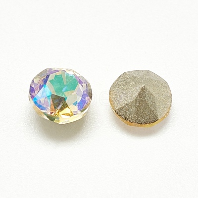 Pointed Back Glass Rhinestone Cabochons RGLA-T110-6mm-001PS-1
