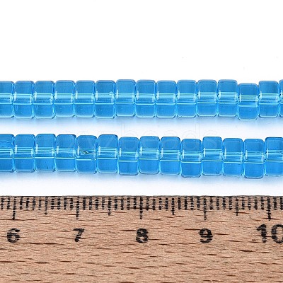Transparent Glass Beads Strands GLAA-N026-3x6mm-T10-1