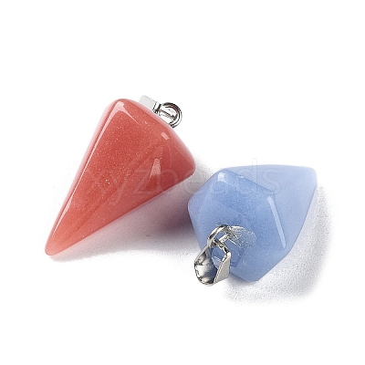 Synthetic Noctilucent Stone/Luminous Stone Pendants G-Z054-04A-1
