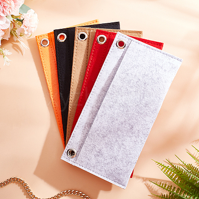 5Pcs 5 Colors Felt Purse Organizer Insert FIND-WR0007-36A-1