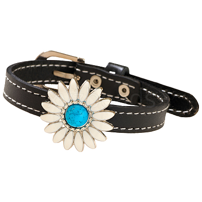 Leather Cord Bracelets BJEW-CL0001-44A-1