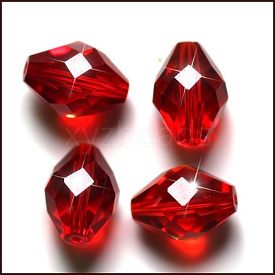 Imitation Austrian Crystal Beads SWAR-F054-13x10mm-06-1