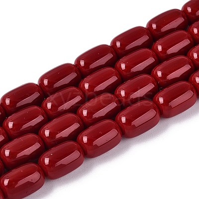 Opaque Glass Beads Strands GLAA-T028-14P-A03-1