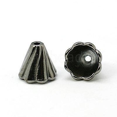 Tibetan Style Bead Caps EA10181Y-B-1