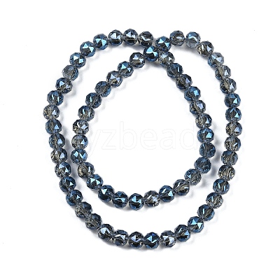 Transparent Electroplate Glass Beads Strands EGLA-N002-34C-C15-1