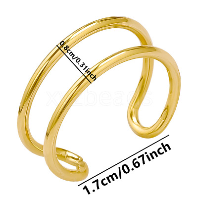 Stainless Steel Cuff Rings for Women AY9987-2-1