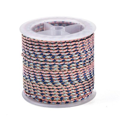 11M Polyester Braided Cord with Cotton Core & Metallic Thread OCOR-Z006-01-29-1