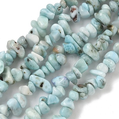 Natural Larimar Beads Strands G-P302-03-1