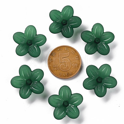 Frosted Acrylic Bead Caps MACR-S371-08A-735-1