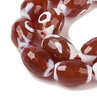 Natural Tibetan dZi Agate Beads Strands G-Q194-B02-01-1