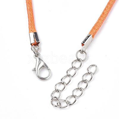 Waxed Cord Necklace Making X-NCOR-T001-32-1