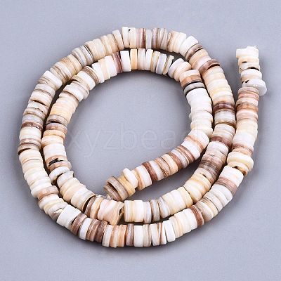 Natural Freshwater Shell Beads Strands X-SHEL-N026-94A-01-1