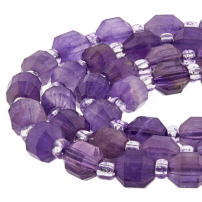1 Strand Natural Amethyst Beads Strands G-FH0002-22-1