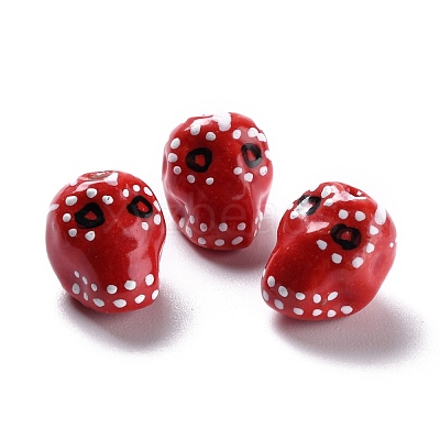 Handmade Porcelain Beads LAMP-F020-38E-1