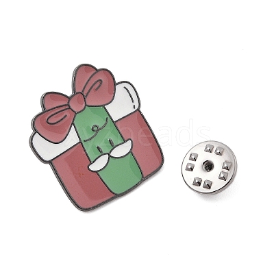 Christmas Theme Zinc Alloy Enamel Pin Brooch for Backpack Clothes JEWB-R003-02EB-01-1