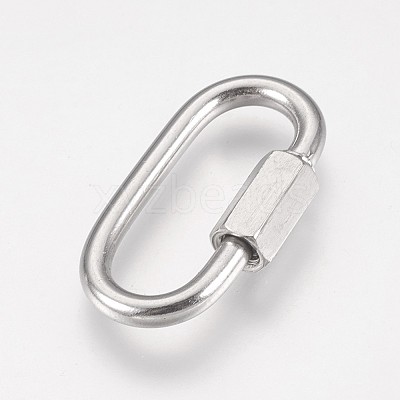 Tarnish Resistant 304 Stainless Steel Keychain Clasp Findings STAS-K183-02-A-1