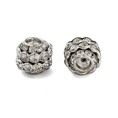 Rack Plating Brass Crystal Rhinestone Beads KK-S379-28P-1