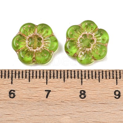 Czech Pressed Glass Beads GLAA-I061-32C-1