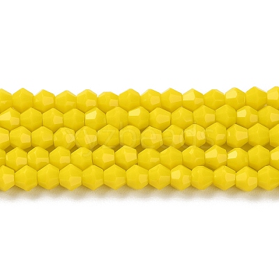 Opaque Solid Color Imitation Jade Glass Beads Strands EGLA-A039-P4mm-D05-1