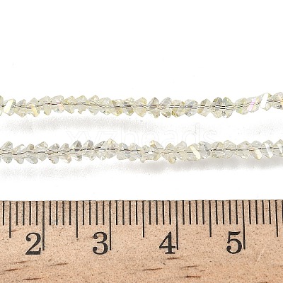 Electroplate Transparent Glass Beads Strands EGLA-P061-04C-AB17-1
