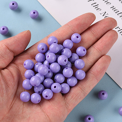 Opaque Acrylic Beads MACR-S370-C10mm-A32-1