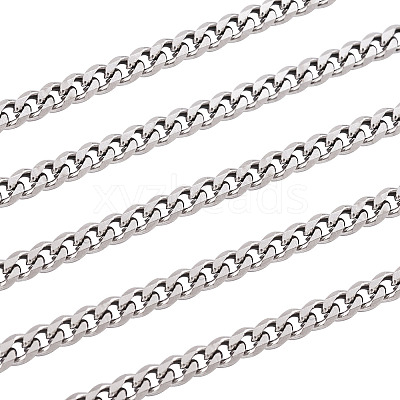 304 Stainless Steel Cuban Link Chains FIND-YS0001-20-1