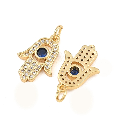 Brass Micro Pave Cubic Zirconia Pendants CU-CBAB719-04G-H-1