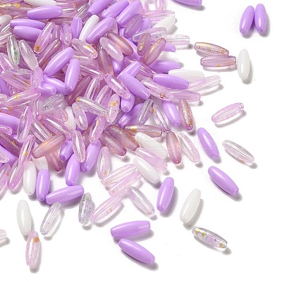 Painted Glass Beads GLAA-C037-01F-1