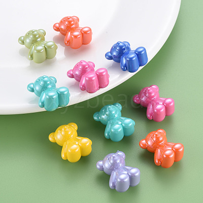 Pearlized Opaque Acrylic Beads X-MACR-S373-39I-1