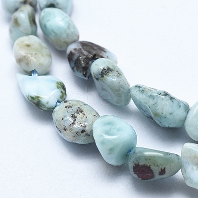 Natural Larimar Bead Strands G-E483-47-1
