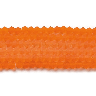 Imitate Austrian Crystal Frosted Glass Beads Strands EGLA-A039-T4mm-MD11-1