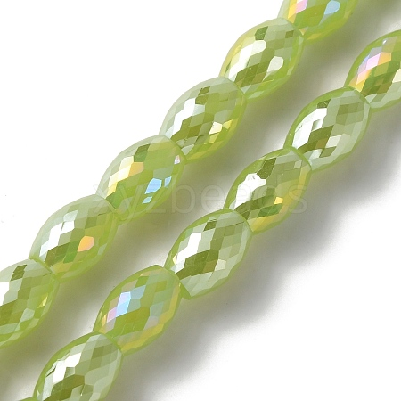 Glass Beads Strand GLAA-WH0033-54G-1
