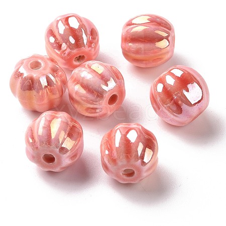 Handmade Pearlized Porcelain Beads PORC-G010-01F-1