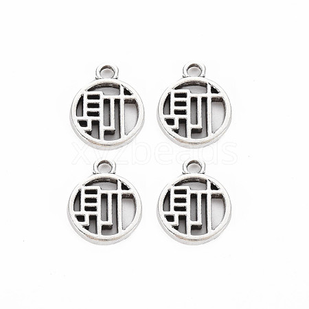 Tibetan Style Alloy Pendants TIBE-S320-189AS-1