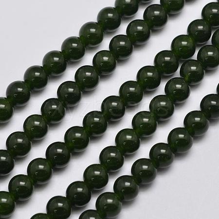 Natural & Dyed Malaysia Jade Bead Strands X-G-A146-6mm-A28-1