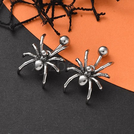 Spider 316 Surgical Stainless Steel Belly Button Rings/Earrings EJEW-G416-09AS-1