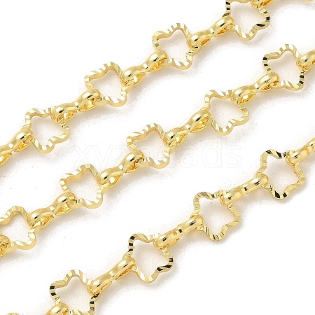 Rack Plating Brass Link Chains CHC-P012-05G-1