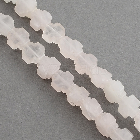 Natural Rose Quartz Stone Beads Strands G-R182-19-1