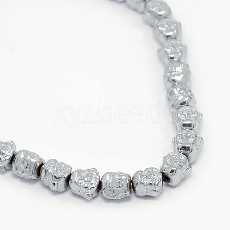 Electroplate Non-magnetic Synthetic Hematite Beads Strands G-J181-04-1