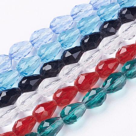 Glass Beads Strands GLAA-R024-11x8mm-M-1